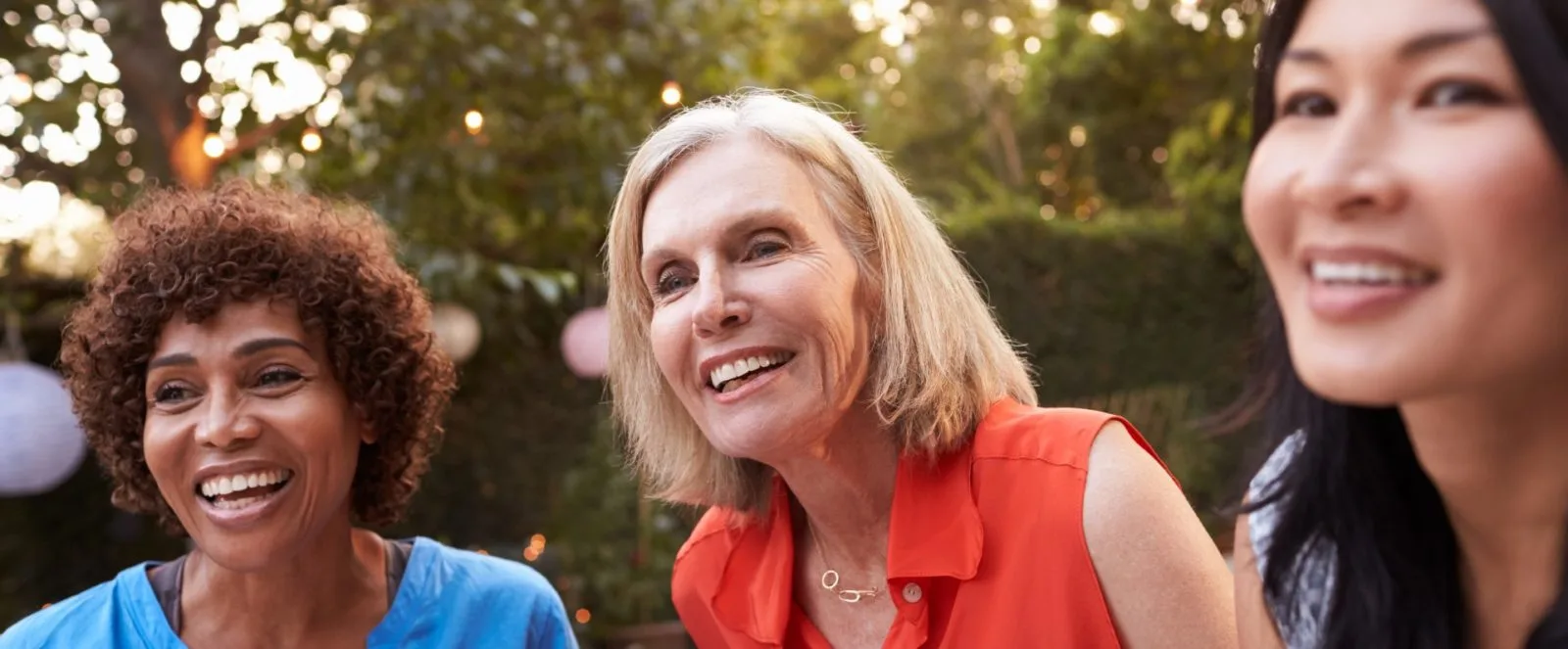 three american women similing