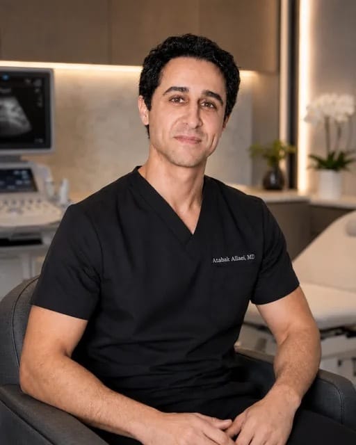 Dr. Atabak Allaei, double board-certified vascular and interventional radiologist and Medical Director of the California Fibroid Center